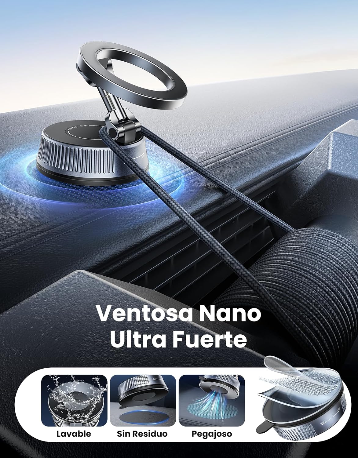 Soporte Magnético 360° para Celular en Auto - ENVIO GRATIS 🚚